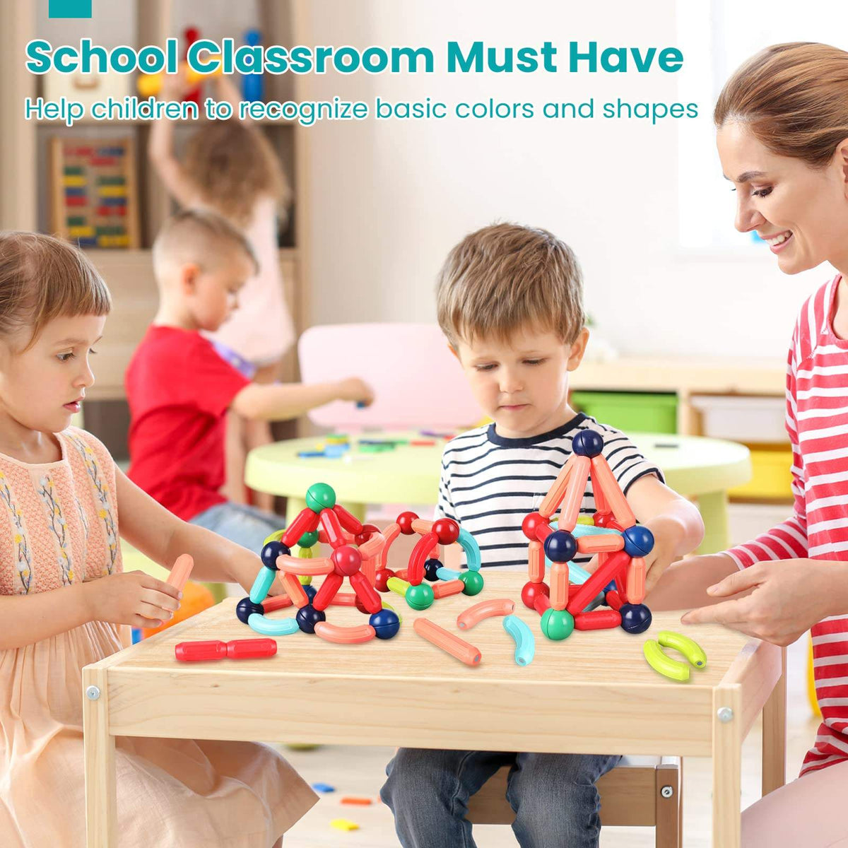 Magnetic Sticks Building Blocks | Early Learning Toy