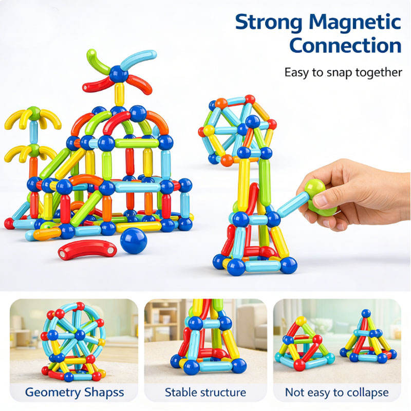 Magnetic Sticks Building Blocks | Early Learning Toy