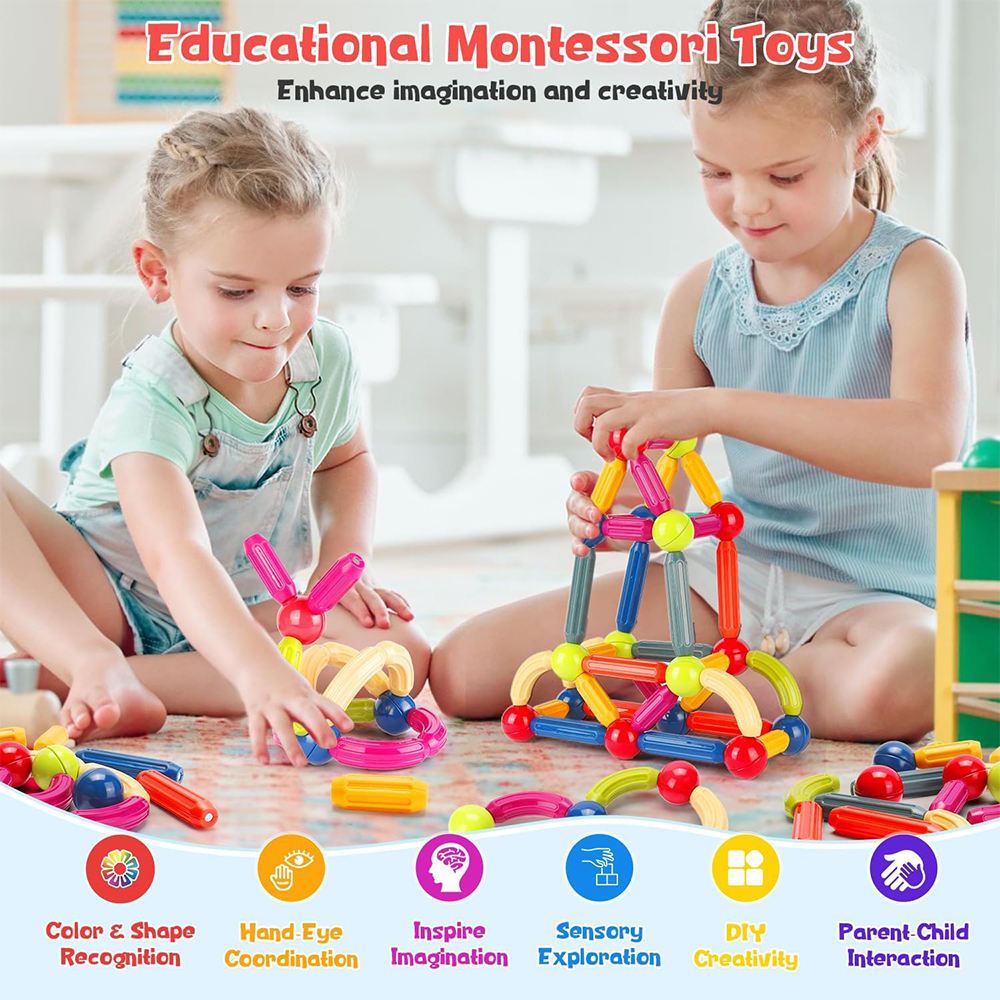Magnetic Sticks Building Blocks | Early Learning Toy