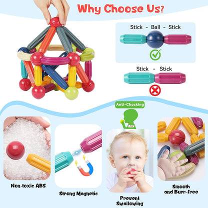 Magnetic Sticks Building Blocks | Early Learning Toy