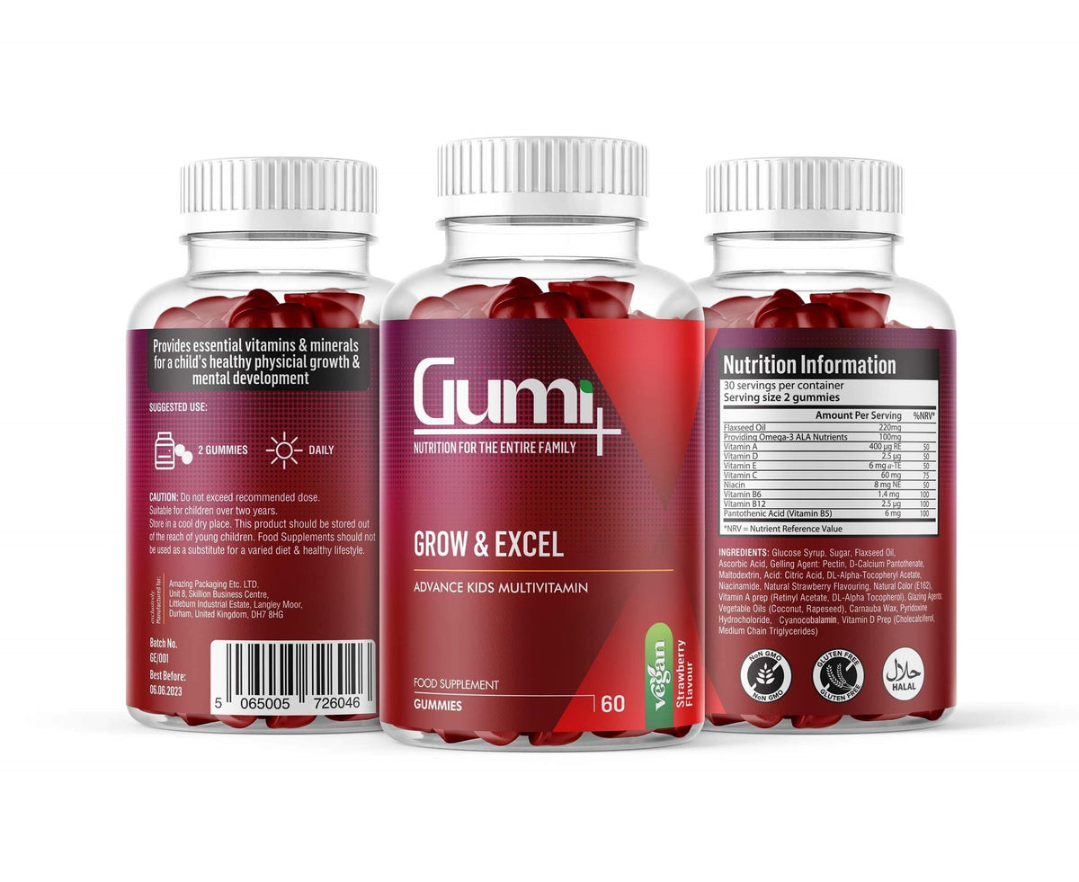Grow & Excel Kids Multivitamin Gummies