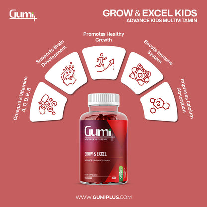 Grow & Excel Kids Multivitamin Gummies