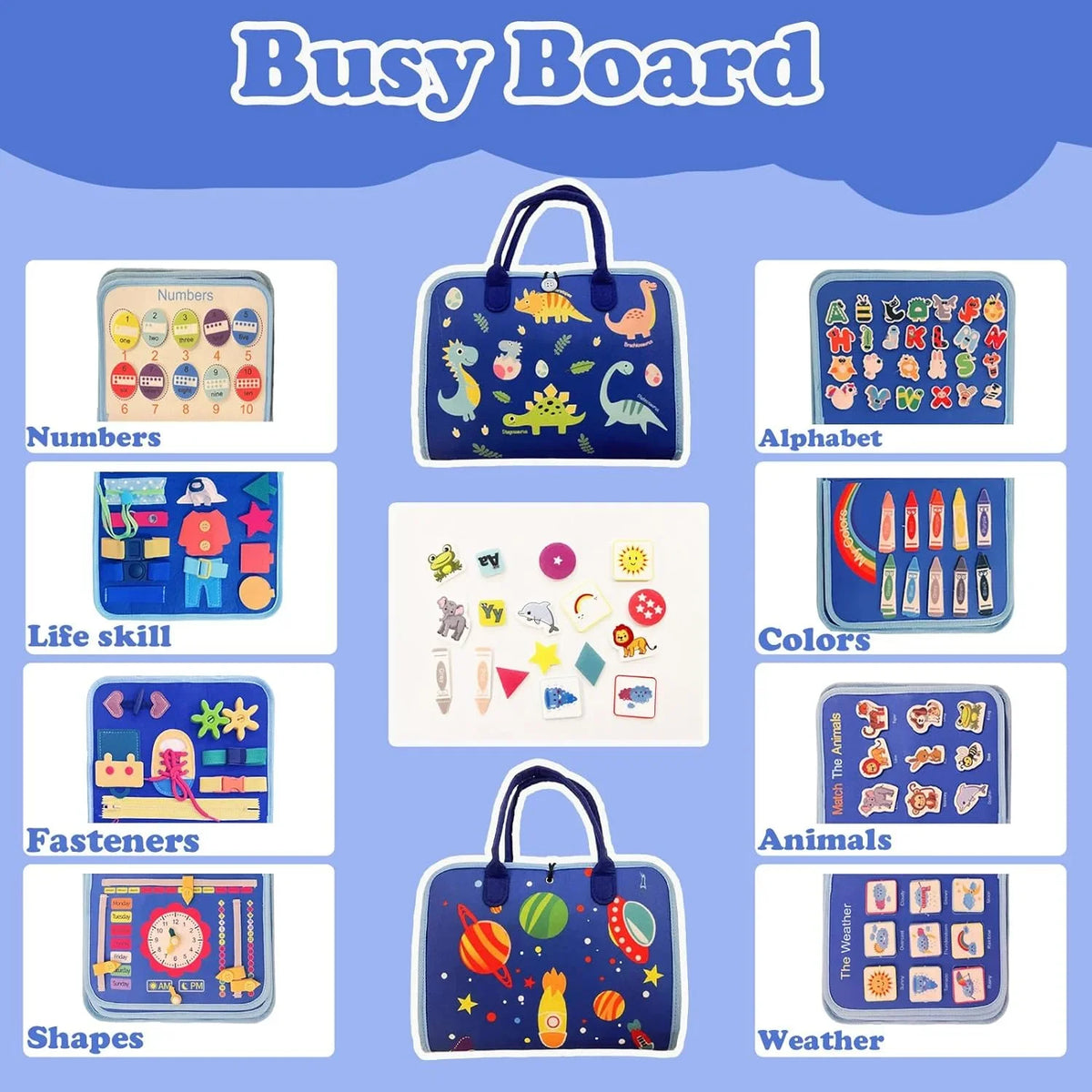 Montessori Toddler Activity Busy Book